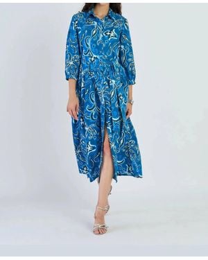 Beyond By Vera Brie Dress - Blue