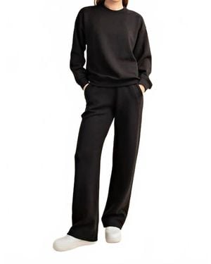 Rae Mode Modal Scuba Straight Pants - Black