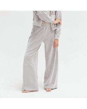 Asher Yazmin Velour Pant - Gray