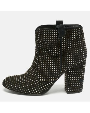 Laurence Dacade Suede Pete Studded Ankle Boots - Black