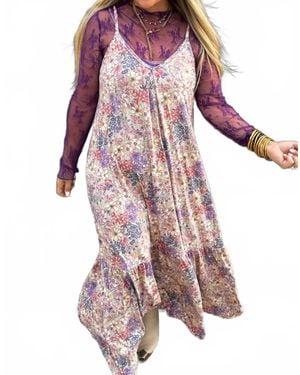 Blakeley Pastel Floral Maxi Dress - Pink