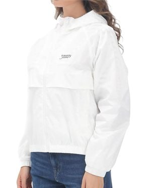 Tommy Hilfiger Polyamide Hooded Windbreaker - White