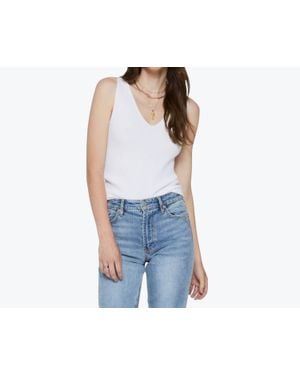 Another Love Nova V Neck Tank Top - Blue
