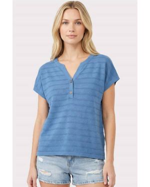 Staccato Sargent Top - Blue