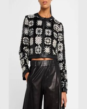 Le Superbe Anna Sequin Jacket - Black