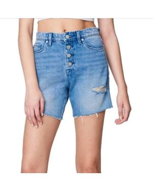 Blank NYC Warren High Rise Shorts - Blue