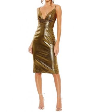 Mac Duggal Metallic Cocktail Dress