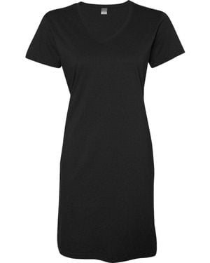 L.A.T V-Neck Fine Jersey Coverup - Black