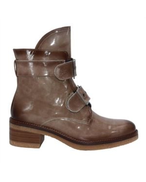 Eric Michael Justina Patent Leather Boot - Brown