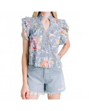 LOVE THE LABEL Sara Top - Blue