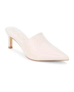 Matisse Garrett Heeled Mule - White