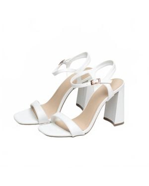 BAM Block Heel Dress Sandals - Metallic