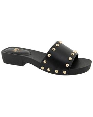 Rebecca Minkoff Idonia Wood Heel Sandal - Black