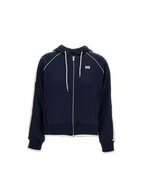 Wales Bonner Anthem Cotton-Blend Hoodie - Blue