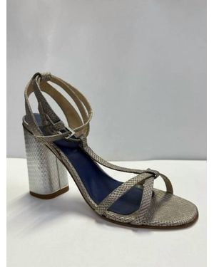 Amalfi by Rangoni Lavagna T-Strap Heels - Metallic