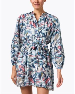 Chufy Pia Voile Mini Dress - Blue