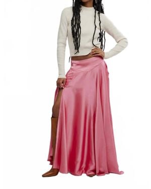 Free People Chilco Maxi Skirt - Red