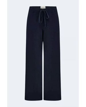 Jumper 1234 Merino Wide Leg Sweatpants - Blue