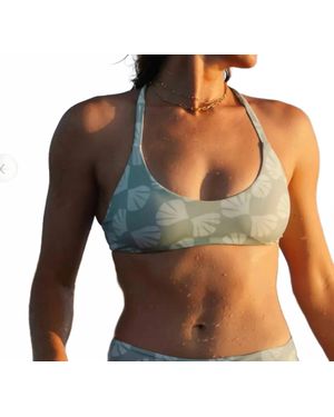 Free Fly Wavebound Cross-Tie Bikini Top - Green
