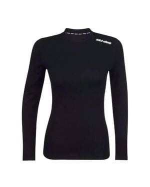 Ski-Doo Merino Base Layer Thermal Long Sleeve Top - Black