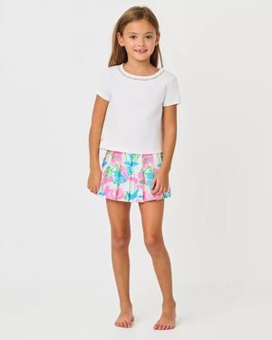 Lilly Pulitzer Girls Mini Clairmont Top - White