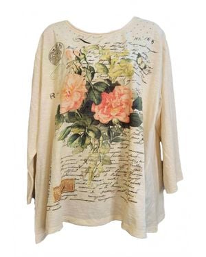 Paperlace Floral Tee - Yellow