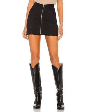 IRO Binda Jean Zipper Skirt - Black