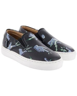 ATLANTA MOCASSIN Leather Sneaker - Blue