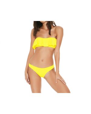 LSPACE Solid Emma Bitsy Bikini Bottom - Yellow
