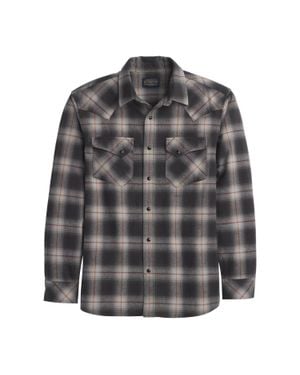 Pendleton Wyatt Snap Front Shirt - Gray