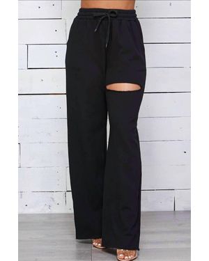 Shop Michella Liv French Terry Sweat Pant - Black