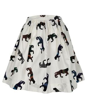 MSGM Graphic Print Skirt - Black