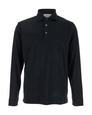 Lardini Polo With Classic Collar - Blue
