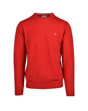 GANT Vibrant Crewneck Pullover - Red