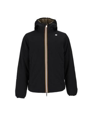 K-Way Jack St Warm Double Corto Padded Quilted Jacket - Black