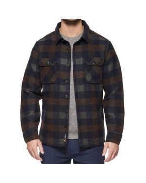 Flag & Anthem Milbank Flannel Shirt Jacket - Black