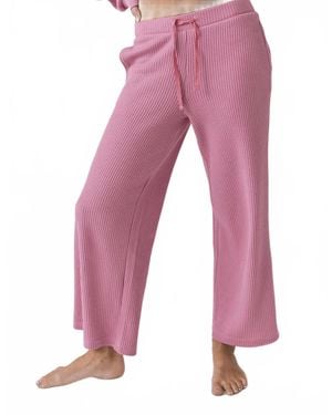 Chaser Brand Brandy Cropped Steel Magnolia Jogger - Pink