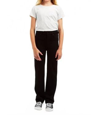 Tractr Girl's Ponte Straight Pants - Black