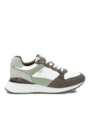 Xti Lace-Up Sneakers - Green