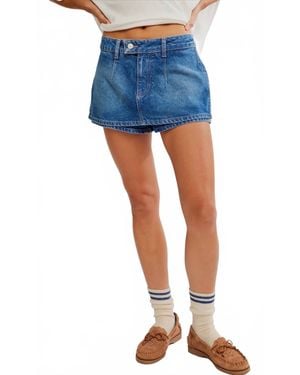 Free People Galavanting Skort - Blue