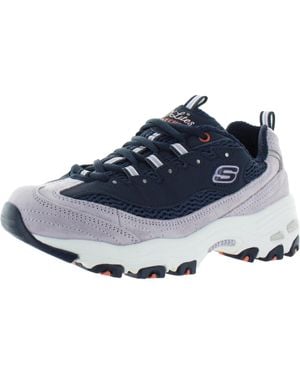 Skechers D'Lites Moon View Air Cooled Memory Foam Sneakers - Blue