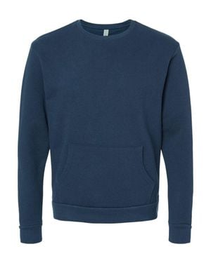 Next Level Santa Cruz Pocket Crewneck Sweatshirt - Blue