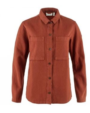 Fjallraven Singi Flannel Overshirt - Red
