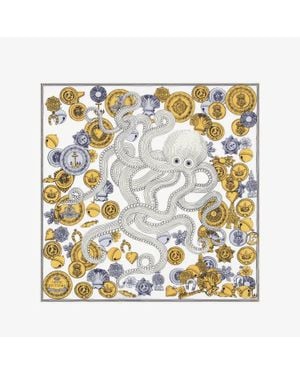 Inoui Edition Carre 65 Octopus Square Scarf - Metallic
