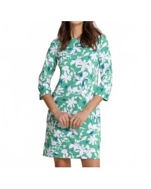 Southern Tide Leira Blossom Bay Printed Dress - Blue