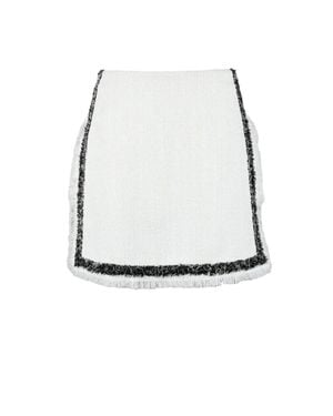 MSGM Mini Skirt Zip - White