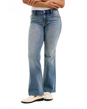 Judy Blue Daisy Low Rise Bootcut Jeans - Blue