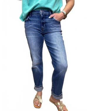 Risen Ankle Tapered Jeans - Blue
