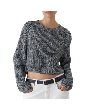 Closed Pure Organic Cotton Crew Neck Sweater - Gray