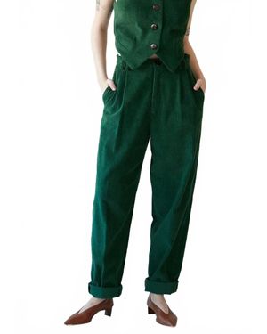 RoseVelvet Charlize Corduroy Pant - Green